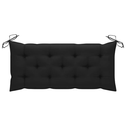 Trädgårdsbänk med dyna 120 cm massivt akaciaträ