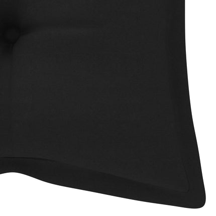 Trädgårdsbänk med dyna 120 cm massivt akaciaträ