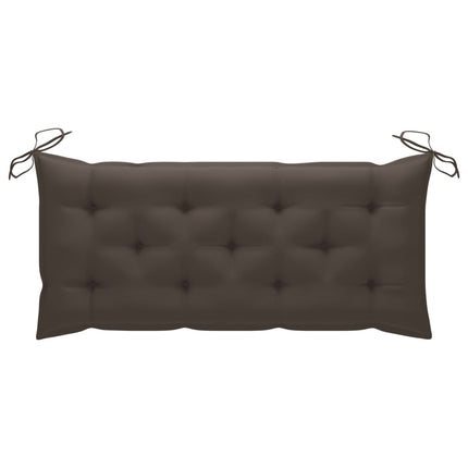 Trädgårdsbänk med dyna 120 cm massivt akaciaträ