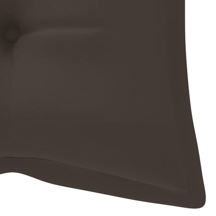 Trädgårdsbänk med dyna 120 cm massivt akaciaträ