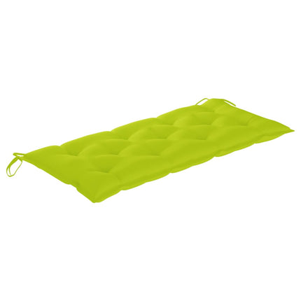 Trädgårdsbänk med dyna 120 cm massivt akaciaträ