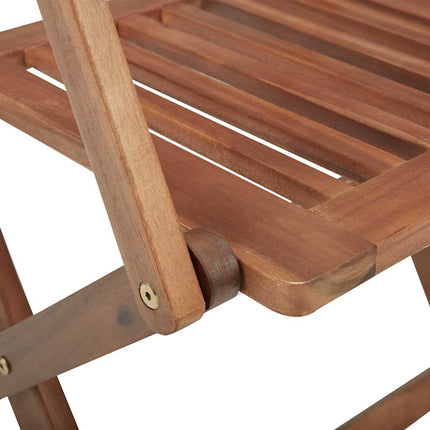 Hopfällbara trädgårdsstolar med dynor 4 st massivt akaciaträ