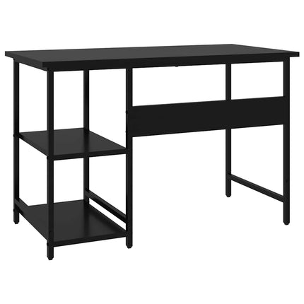 Datorbord svart 105x50x72 cm MDF och metall