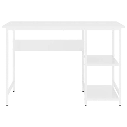 Datorbord vit 105x50x72 cm MDF och metall
