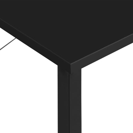 Datorbord svart 80x40x72 cm MDF och metall