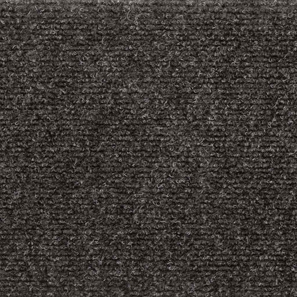 Trappmattor självhäftande 15 st 65x21x4 cm antracit rektangulär kant