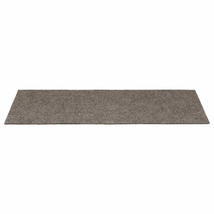 Trappmattor självhäftande 15 st 65x21x4 cm beige rektangulär kant
