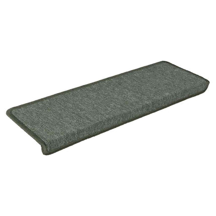 Trappmattor 15 st 65x21x4 cm mörkgröna rektangulära kanter