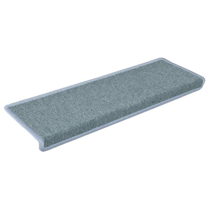 Trappmattor 15 st 65x21x4 cm havsblå rektangulär kant