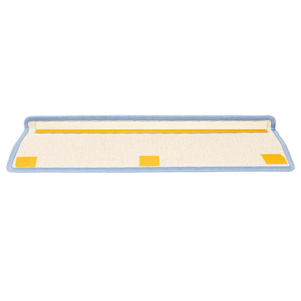 Trappmattor 15 st 65x21x4 cm havsblå rektangulär kant