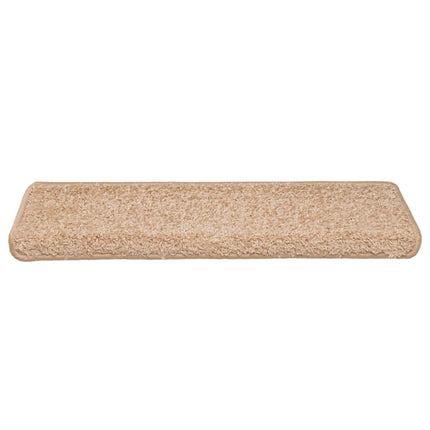 Trappmattor 15 st 65x21x4 cm guldfärgade rektangulära kanter