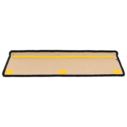 Trappstegsmattor självhäftande 15 st 65x21x4 cm svart och grå