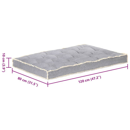 Dyna till pallsoffa antracit 120x80x10 cm