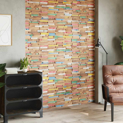 Väggbeklädnad 10 St 1,03 M² Återvunnen Teak