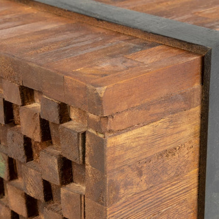 Soffbord 110x45x38 cm massiv teak