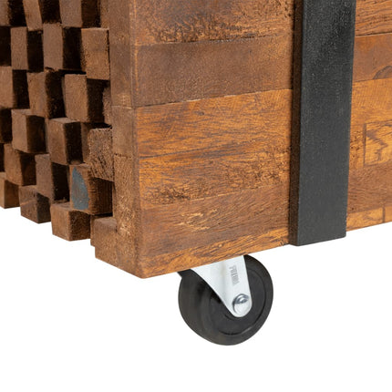 Soffbord 110x45x38 cm massiv teak