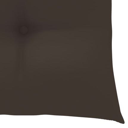 Trädgårdsstolar 6 st med taupe dynor massiv teak