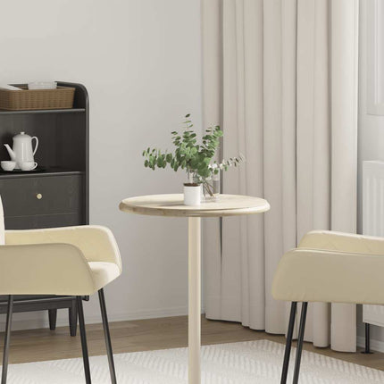 Bordsskiva gräddvit Ø50x2,5 cm marmor