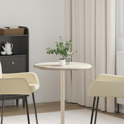 Bordsskiva grå Ø60x2,5 cm marmor
