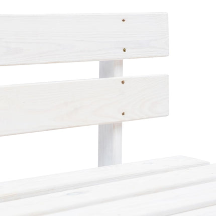 Mittensektion till pallsoffa vit impregnerad furu