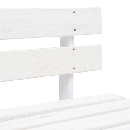 Mittensektion till pallsoffa vit impregnerad furu