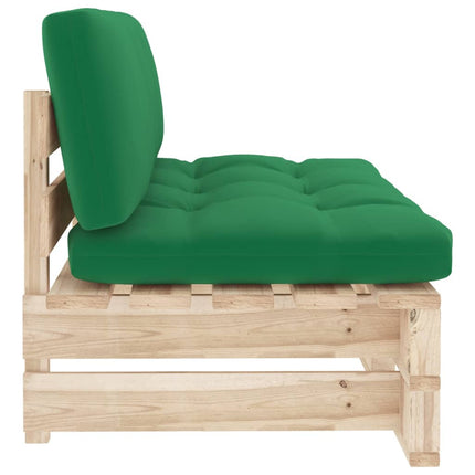 Mittensektion till pallsoffa impregnerad furu