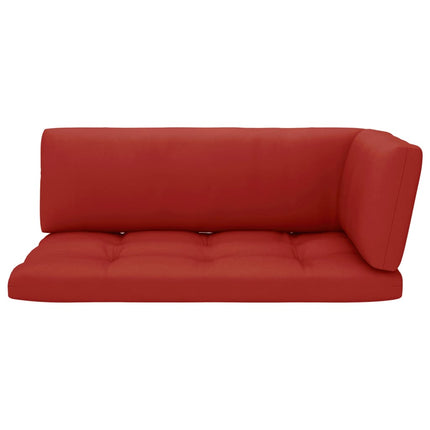 Pallsoffa 2-sits med dynor vit impregnerad furu