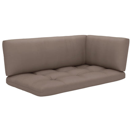 Pallsoffa 2-sits med dynor vit impregnerad furu
