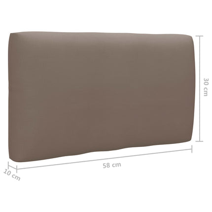 Pallsoffa 2-sits med dynor vit impregnerad furu