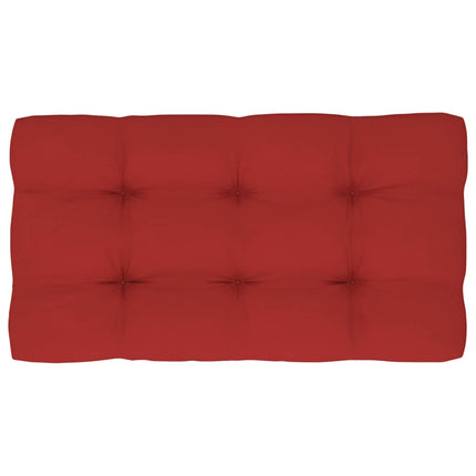 Pallsoffa 2-sits med dynor svart impregnerad furu