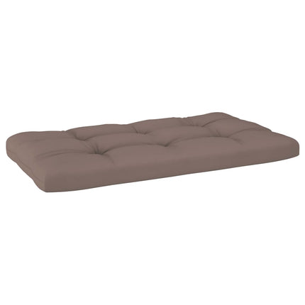 Pallsoffa 2-sits med dynor svart impregnerad furu