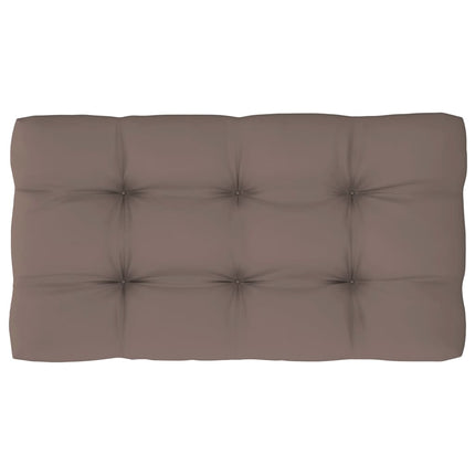 Pallsoffa 2-sits med dynor svart impregnerad furu