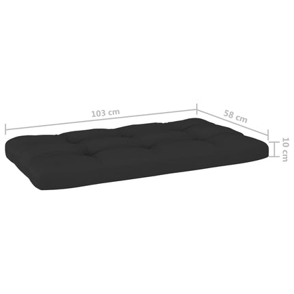 Pallsoffgrupp med dynor 4 delar vit impregnerad furu