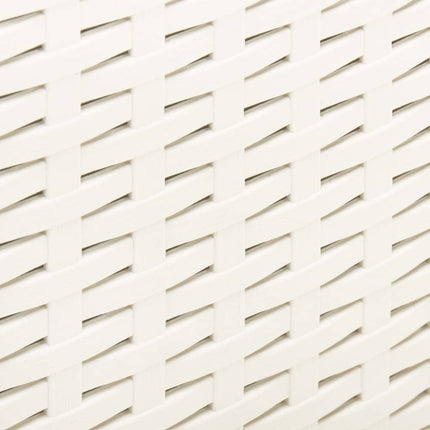 Trädgårdsbord vit 53x53x40 cm plast