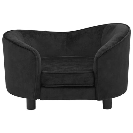 Hundsoffa svart 69x49x40 cm plysch
