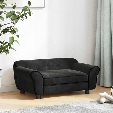 Hundsoffa svart 72x45x30 cm plysch