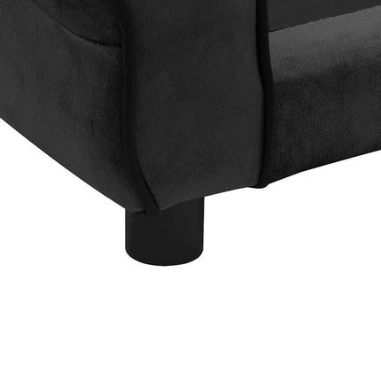 Hundsoffa svart 72x45x30 cm plysch