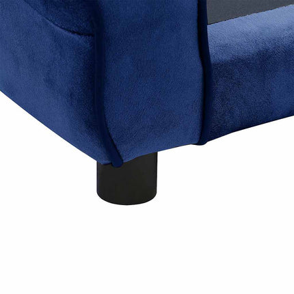Hundsoffa blå 72x45x30 cm plysch