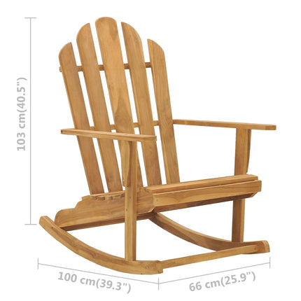 Däckstol massiv teak