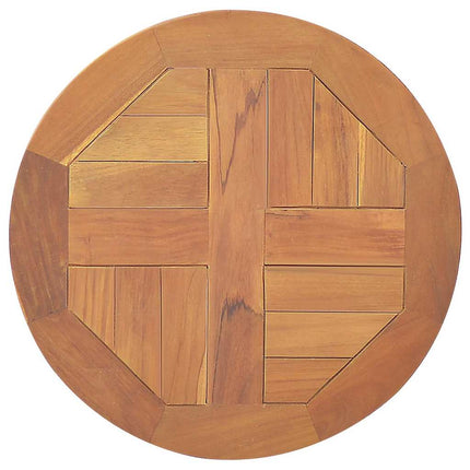 Bordsskiva i massiv teak rund 2,5 cm 40 cm