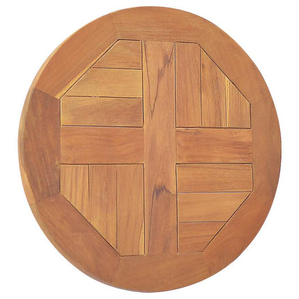 Bordsskiva i massiv teak rund 2,5 cm 40 cm