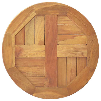 Bordsskiva i massiv teak rund 2,5 cm 40 cm