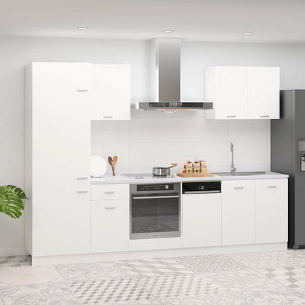 Köksskåp set 7 delar Lyon vit spånskiva