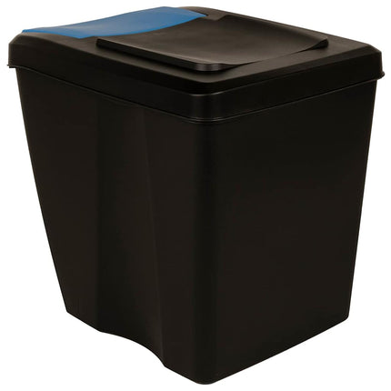 Staplingsbara soptunnor 3 st antracit 75 L