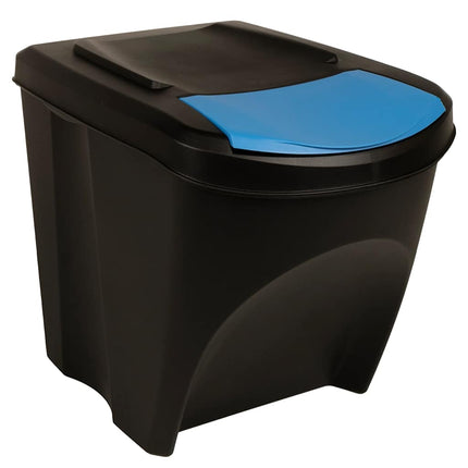 Staplingsbara soptunnor 3 st antracit 75 L