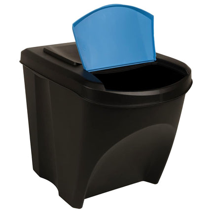 Staplingsbara soptunnor 3 st antracit 75 L