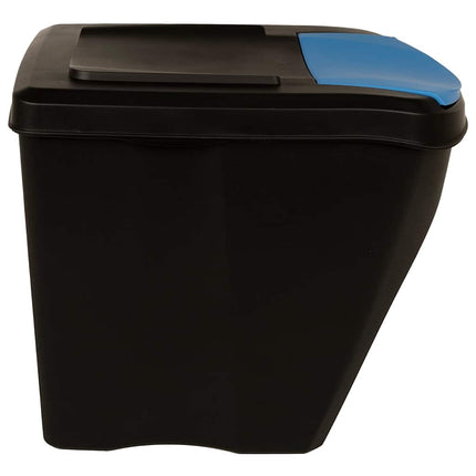 Staplingsbara soptunnor 3 st antracit 75 L