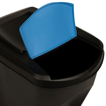 Staplingsbara soptunnor 3 st antracit 75 L