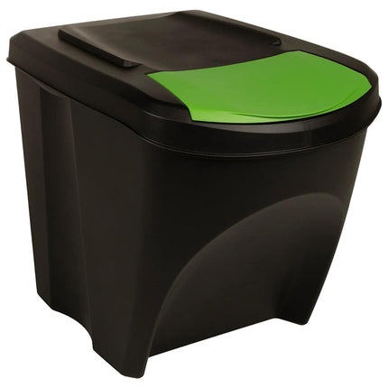Staplingsbara soptunnor 4 st antracit 100 L