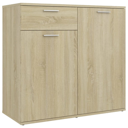 Skänk sonoma-ek 80x36x75 cm konstruerat trä